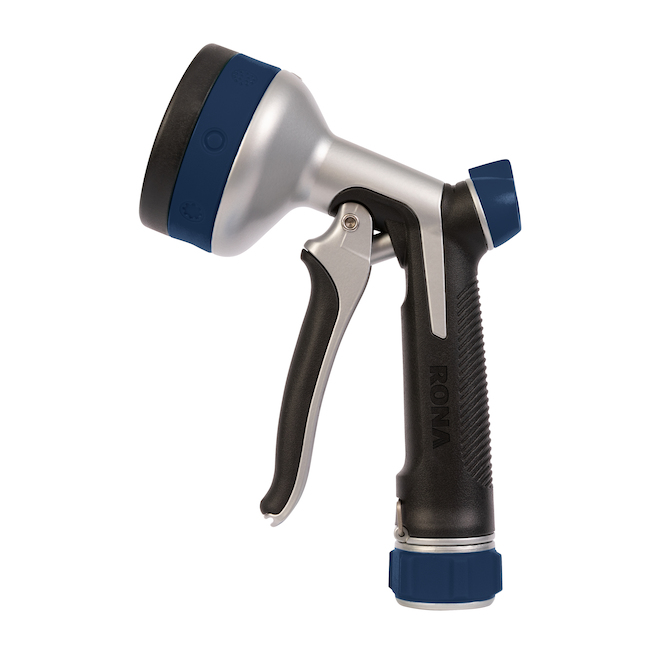 RONA Spray Nozzle Preset with Swivel Connect and 8 Functions - Blue