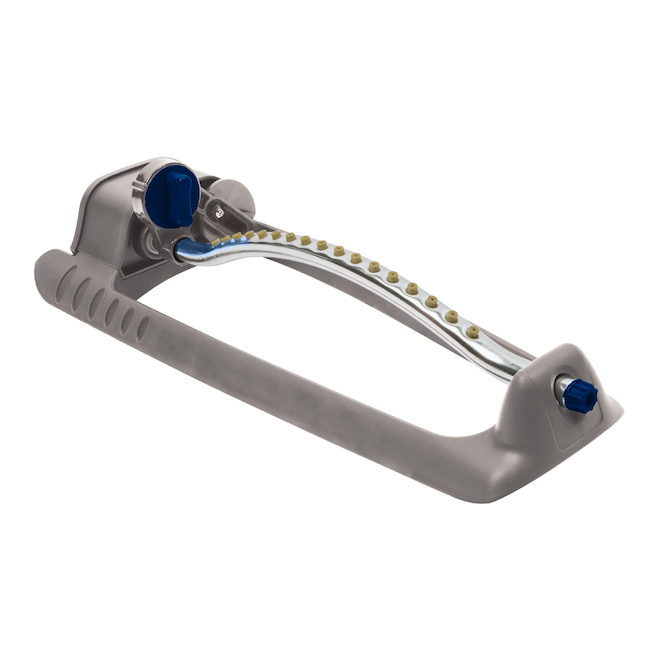 RONA Rectangular Sprinkler with Setting Dial and Swivel Coupling - Grey