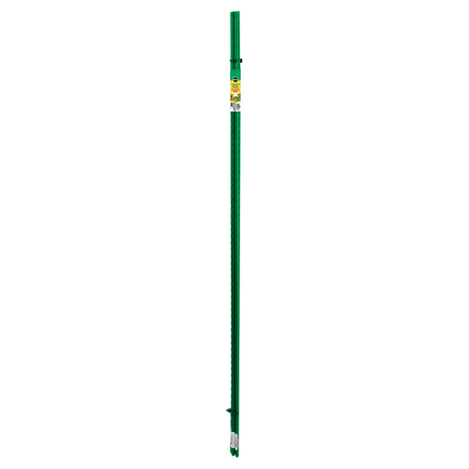 Miracle-Gro Garden Stake - Steel and Plastic Coating - 3-ft - Green - 2-Pack