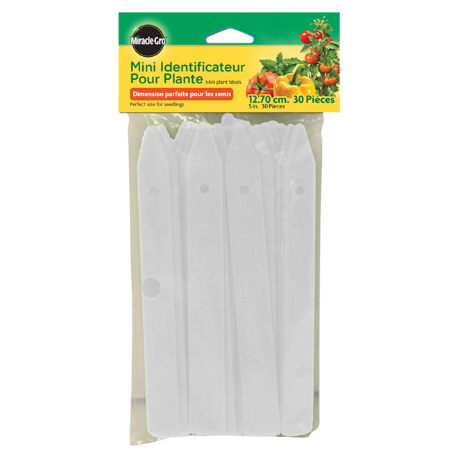 Image of Miracle-Gro | Mini Plant Labels - 5In - White - 30-Pack | Rona