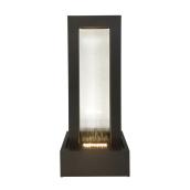 Style Selections Contemporary Illuminated Fountain - 42.5-in - Steel - Black