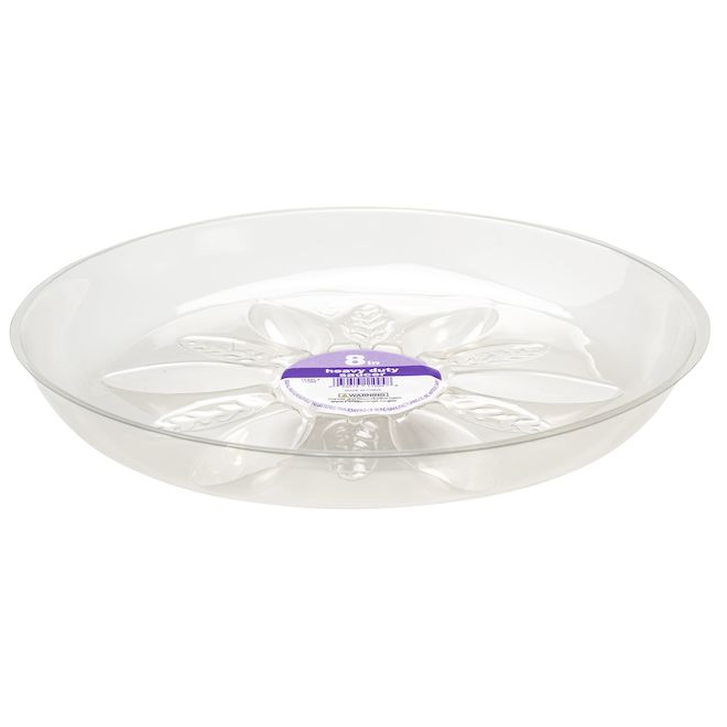 Miracle-Gro 8-in Clear Plastic Indoor/Outdoor Saucer