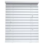 Store horizontal en similibois, blanc, 48