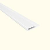 Fasade 4-ft J-Trim Matte White