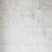 DumaWall PVC Waterproof Wall Tiles - Marble - Pack of 8 - Covers 21 sq. ft. - 25.6-in L x 14.75-in W