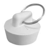 Bouchon en caoutchouc, blanc, 1 5/8''
