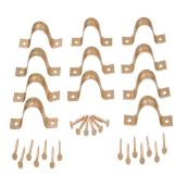 Support de tuyau, cuivre, 3/4''