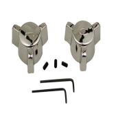 Poignées cruciformes universelles Fit-All(MC), chrome, 2/pqt