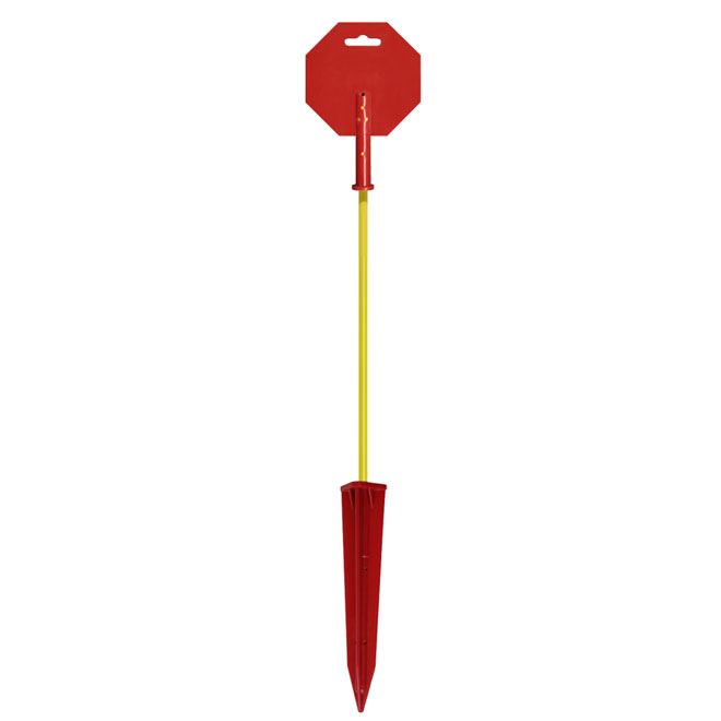 Derco Horticulture Driveway Marker - 48-in - Fibreglass and Polyethylene - Red and Yellow