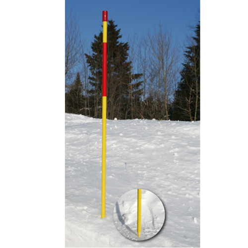 Derco Horticulture Street Marker - 72-in - Fibreglass - Red and Yellow