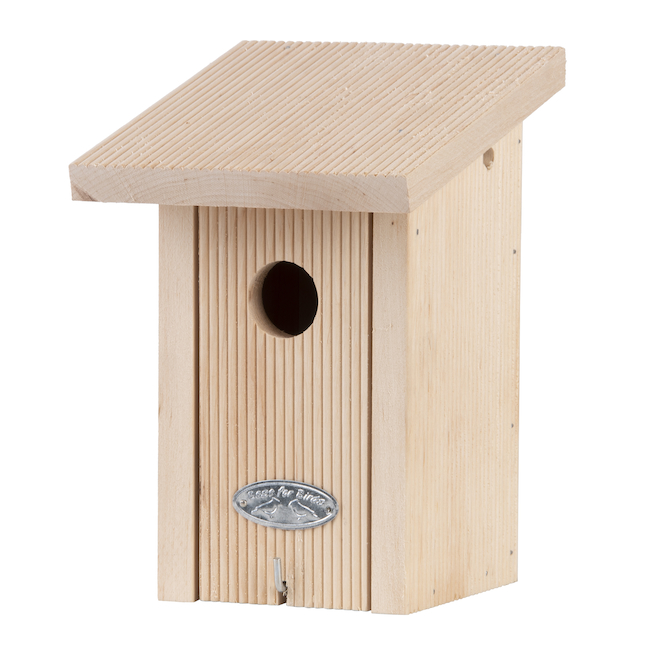 Nichoir en bois pour oiseaux TASC 6 x 6 x 9 po