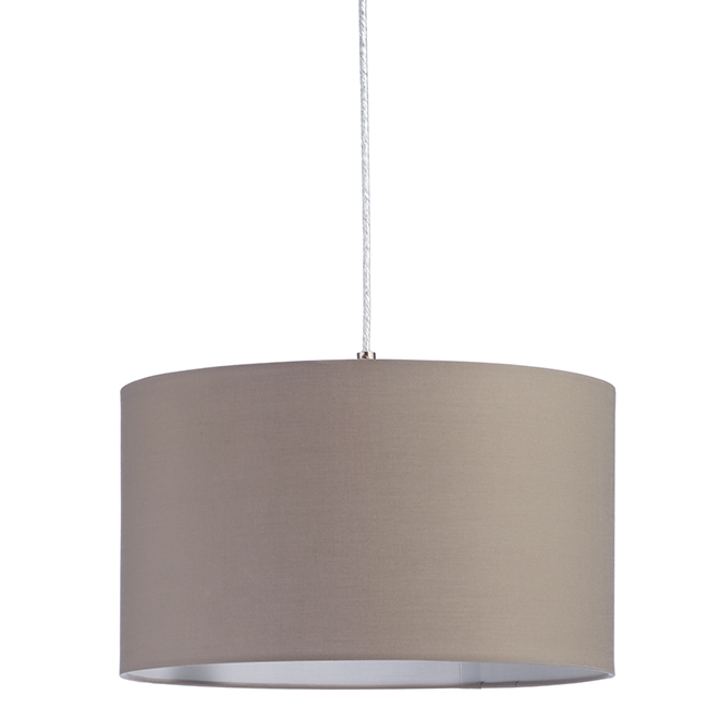 Luminaire suspendu Eglo, Mandana, nickel et taupe