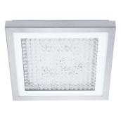 Eglo Acolla LED Modern Square Ceiling Light - 16-W - 12.6-in - Chrome