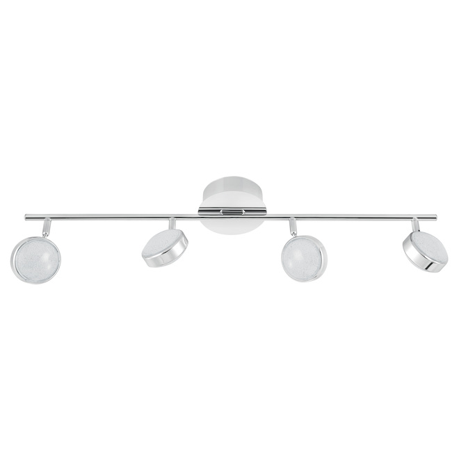 Eglo Acolla 4-Light 29.72-in Chrome Dimmable Track Bar Light Kit