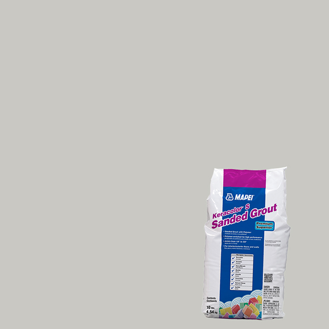 Keracolor S Wall and Floor Sanded Grout 4.53 kg - Warm Grey