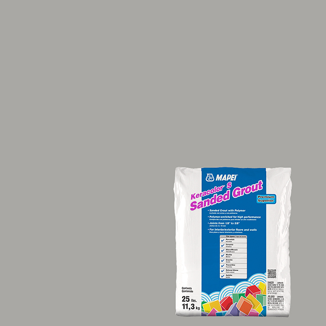 "Keracolor S" Sanded Grout 11,3kg - Silver
