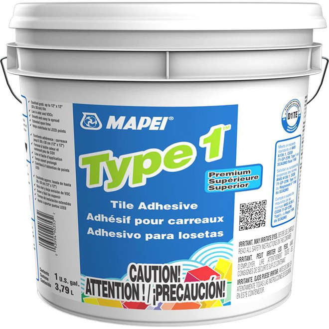 Type 1 Professional Tile Adhesive Type1, Outdoor Tile Adhesive Home Depot