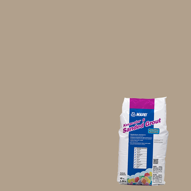 "Keracolor S" Wall and Floor Sanded Grout 4,54kg - Brun Navajo