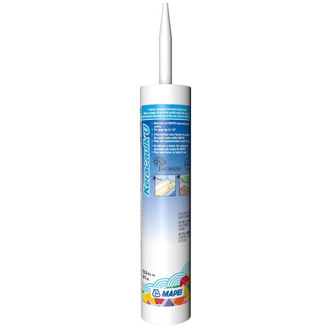 "Keracaulk U" Unsanded Acrylic Caulk 311ml - Pearl Grey