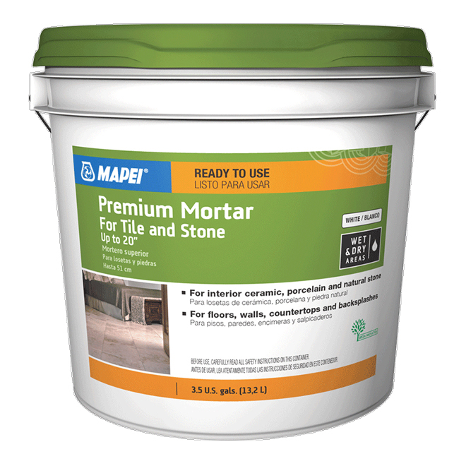 MAPEI’s Large-and Heavy-Tile (LHT) Mortars White