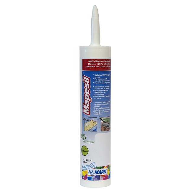 MAPEI Unsanded Silicone Caulk for Kitchen and Bathroom Ivory 43967 RONA