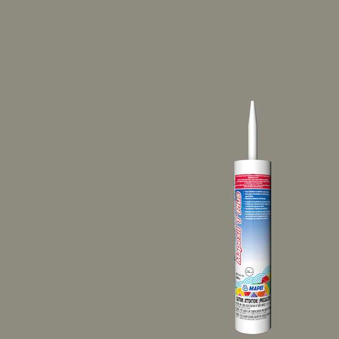 Mapei Mapesil T Plus Silicone Sealant Pewter 10.1 oz