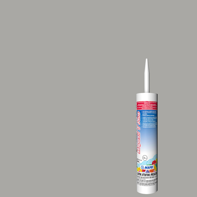 Scellant au silicone Mapesil T Plus de Mapei argent 10,1 oz