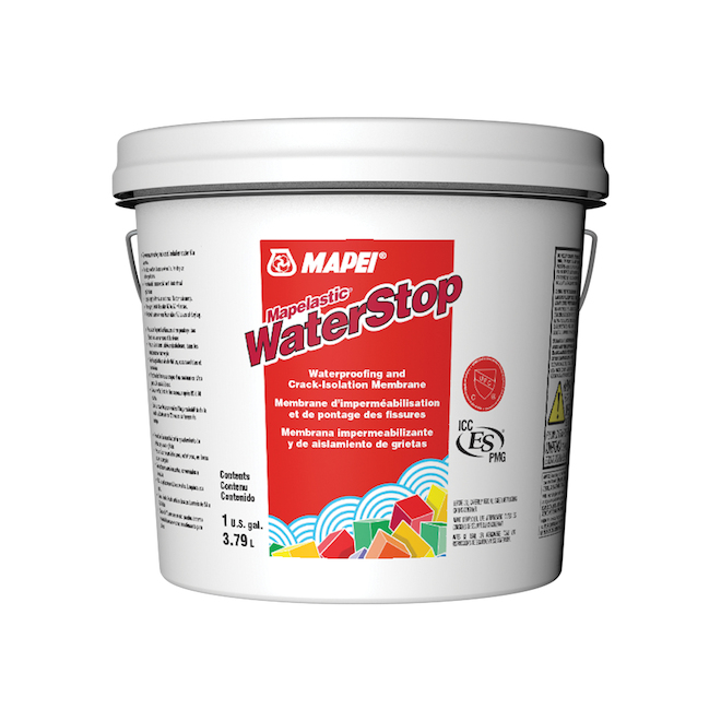 Membrane d'imperméabilisation et pontage des fissures pour intérieur, Mapei Waterstop