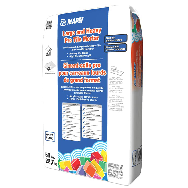 MAPEI White 50-lb Large and Heavy Tile Mortar