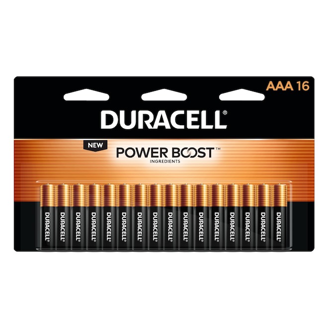 Duracell Coppertop Power Boost 16-Pack AAA Alkaline Batteries