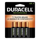 Duracell Rechargeable Nickel metal hydride (NiMH) AA Batteries (4-Pack)