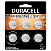 Duracell Lithium Coin 3-Volt Batteries (6-Pack)