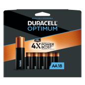 Duracell Optimum AA Alkaline Batteries 1.5V Pack of 18