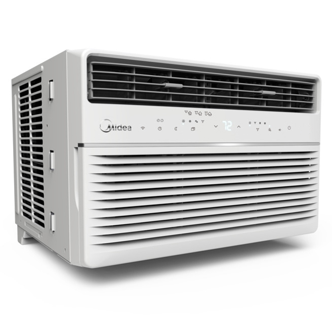 Midea Smart Window Air Conditioner - 12,000-BTU - 3 Speeds - White
