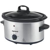 Highland 3.5-qt Stainless Steel Oval Slow Cooker
