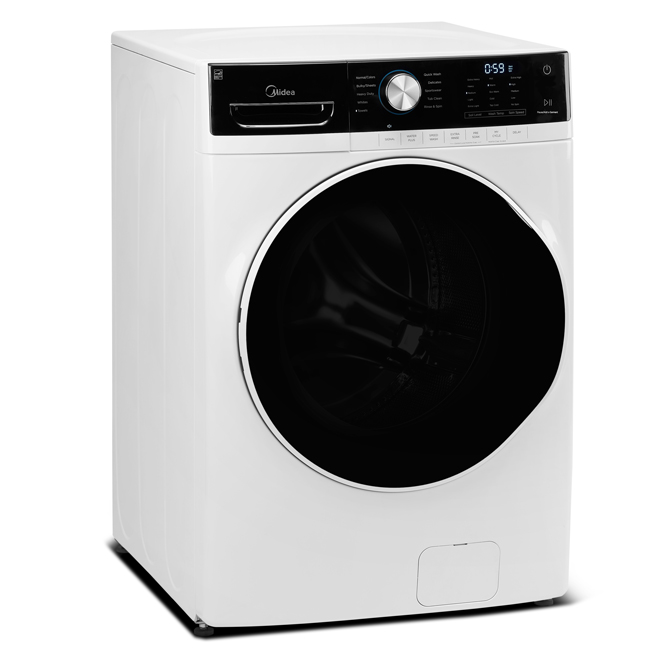 Midea 5.2-Cubic Feet Front Load Washer with 10 Pre-Set Wash Cycles