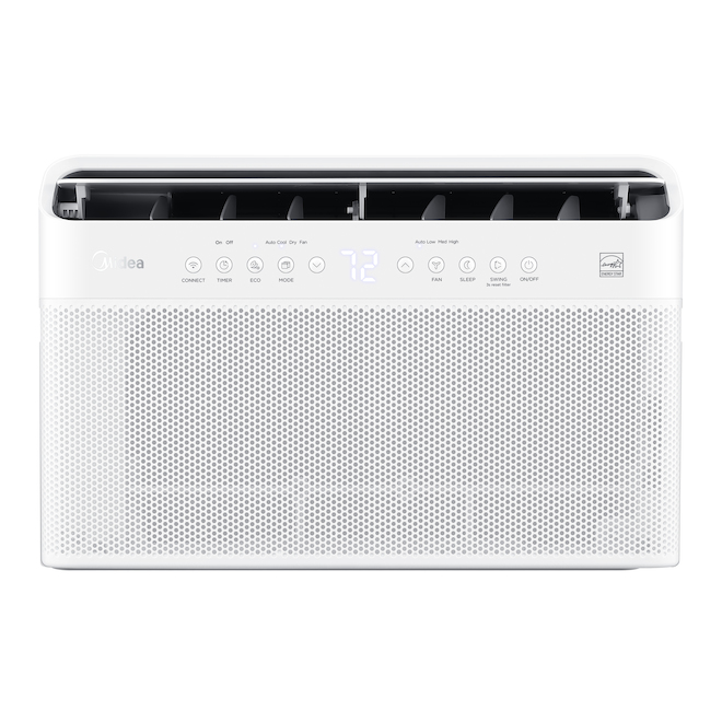 Midea U-Shape Smart Window Air Conditioner - White - 10,000-BTU - 450-sq. ft.