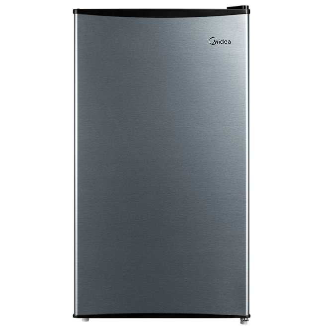 Image of Midea | 3.3-Cu Ft Standard-Depth Freestanding Mini Fridge With Freezer Compartment (Stainless Look) | Rona