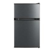 Midea Mini Refrigerator with Top Freezer 3.1-cu.ft. Stainless Steel