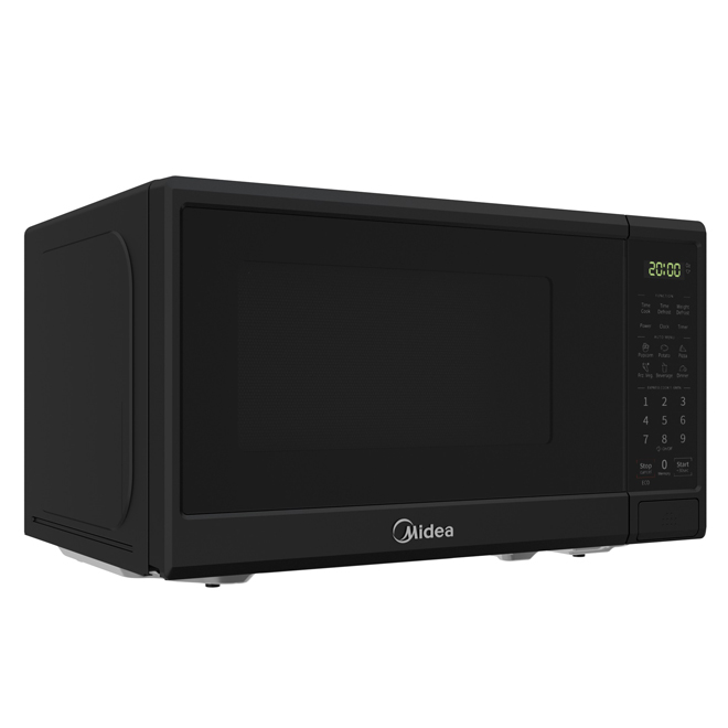 Image of Midea | Compact Black Countertop Microwave - 700W - 0.7-Cu Ft | Rona