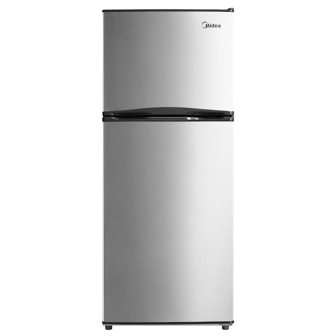 Midea 11.5-ft³ Top Freezer Refrigerator - Stainless Steel