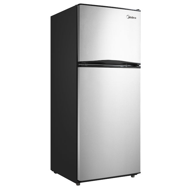 Midea 11.5-ft³ Top Freezer Refrigerator - Stainless Steel