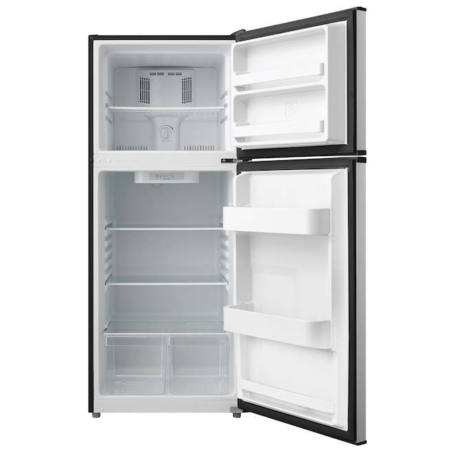 Midea 11.5-ft³ Top Freezer Refrigerator - Stainless Steel