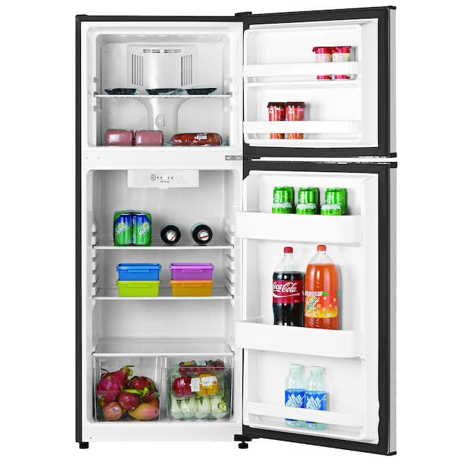 Midea 11.5-ft³ Top Freezer Refrigerator - Stainless Steel