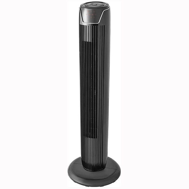 VALU+ Tower Oscillating Fan 36-in with Remote - Black