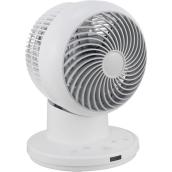 Ventilateur de bureau Midea oscillant 6 po à 3 vitesses, blanc