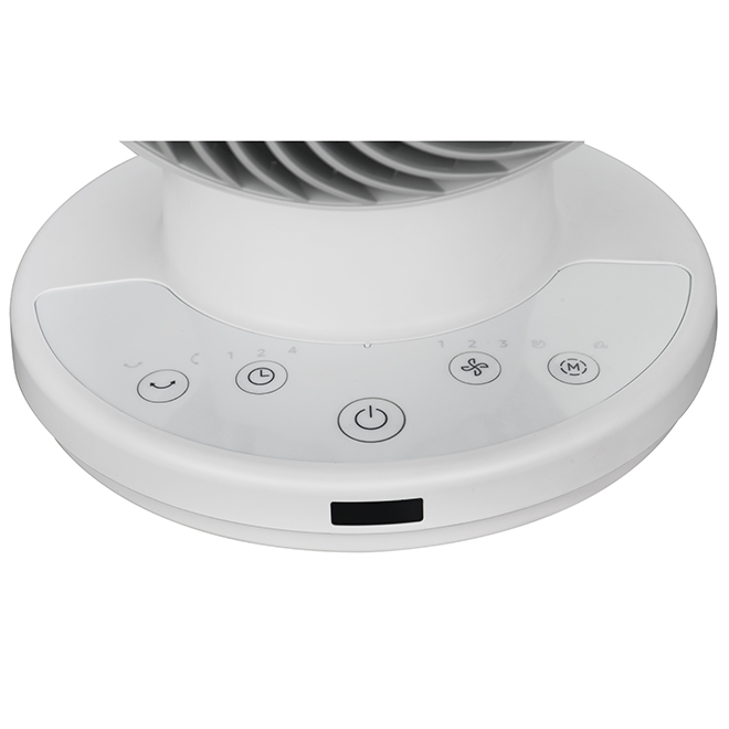 Midea Oscillating Desk Fan 6-in with 3 Speeds - White