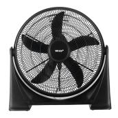 VALU+ Floor Fan for Air Circulation 20-in 1773 CFM - Black