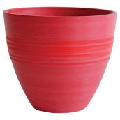 Pot à fleurs, 9,8 po x 8,26 po, rouge