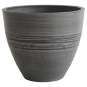 Pot à fleurs, 9,8 po x 8,26 po, gris anthracite